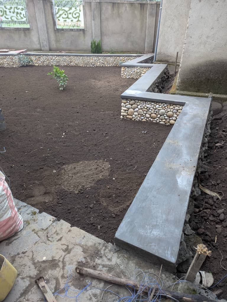 Kitchen garden construction by GKG Rwanda